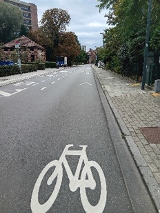 bande cyclable suggérée