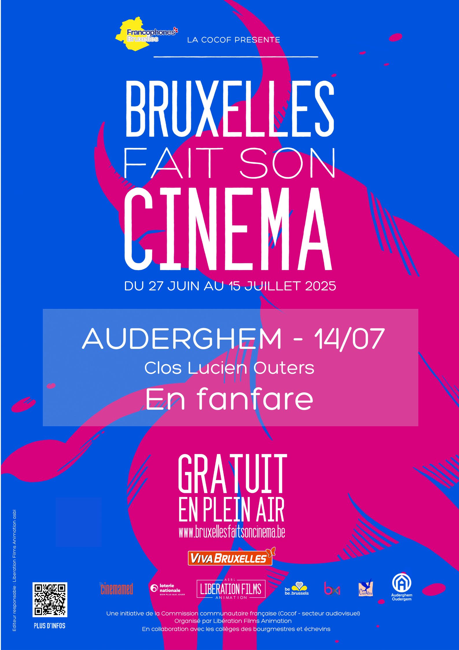 Affiche "Bruxelles fait son cinéma"