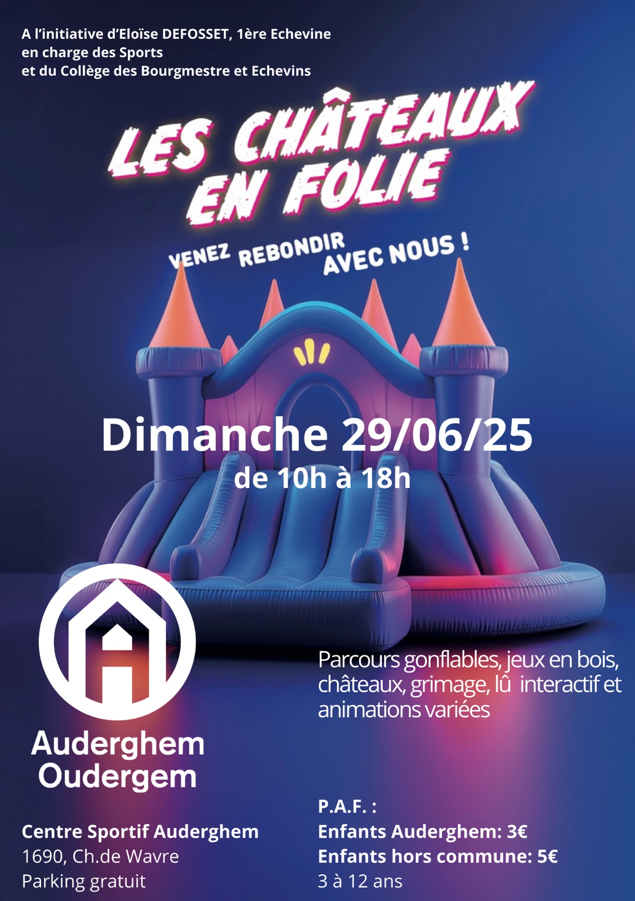 Affiche "Châteaux en folie"