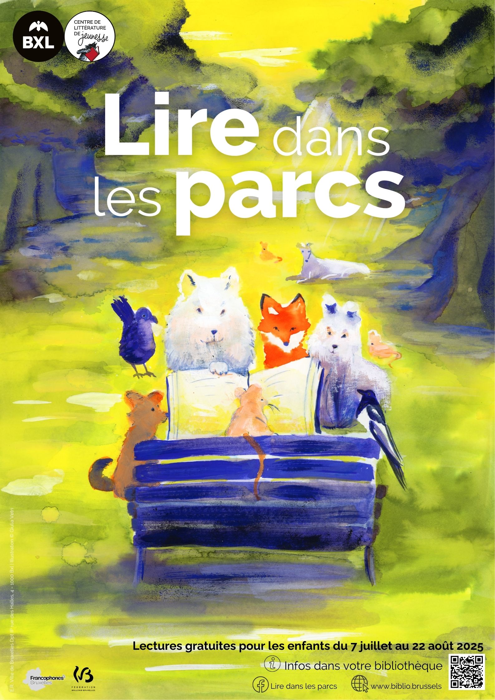 Affiche "Lire dans les parcs"