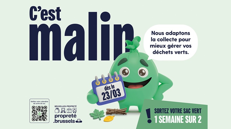 Bruxelles-Propreté réorganise la collecte des déchets de jardin 